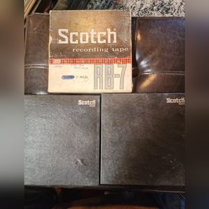 2 Scotch Dynarange, 212 7R 1800 Reel to Reel  1 Scotch Rb-7 Recorded Pioneer 909
